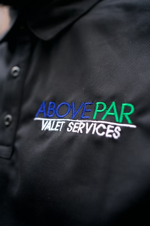 AbovePar Valet Services embroidered polo
